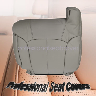 Front Driver Top Seat Cover Pewter Gray For 1999-2002 GMC Sierra Chevy Suburban - Imagem 1 de 4