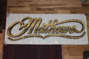 Extra Large WHITE Mathews Archery Banner 106+" X 40" HUGE - Picture 1 of 8