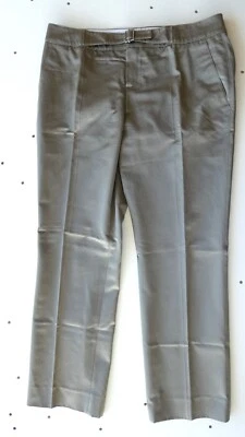 Pantalón Perfect Strenesse Gabriele Strehle brillante con cinturón automático en oliva, EE. UU. 10 Foto 1 de 4