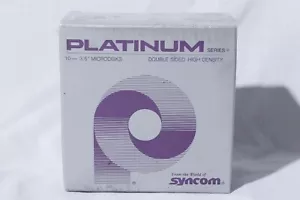 Syncom Platinum Double Sided High Density 10 - 3.5" Microdisks Floppy Disks - Picture 1 of 3