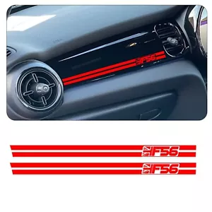 2x F56 Dashboard Vinyl Decal Stickers Fits Mini Cooper S One JCW F56 F55 F57 - Picture 1 of 3