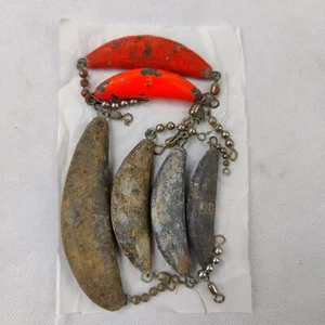 Vintage Fishing Sinkers lead Weights 5 Ounce Lot of 6 - Picture 1 of 5