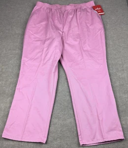 Chic Comfort Collection Pull On Pants Womens 26W Petite Pink Elastic Waist New - Picture 1 of 14