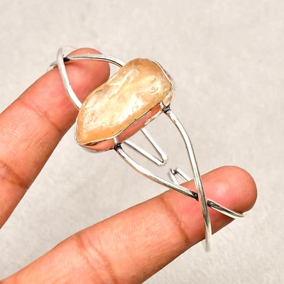 Bracciale Braccialetto Gioielli Argento Sterling 925 Pietra Preziosa Quarzo C... - Immagine 1 di 4