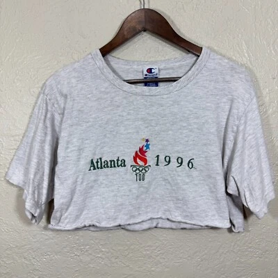 Camiseta Vintage Años 90 Juegos Olímpicos Recortada Med Campeón Bordada Atlanta 1996 Foto 1 de 4