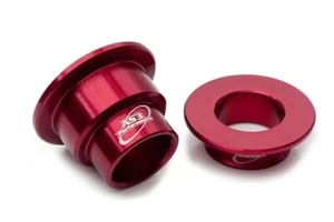 AS3 REAR WHEEL SPACERS RED to fit GAS GAS EC XC 200 250 300 2018-2020 - Picture 1 of 11