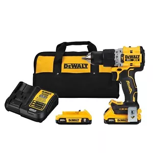 DEWALT 20V MAX* XR® Kit de taladro percutor/atornillador inalámbrico sin escobillas de 1/2" (DCD805D2) - Imagen 1 de 11
