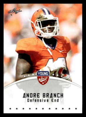 Andre Branch 2012 Leaf Young Stars  Card #6 Clemson Tigers - Image 1 of 2
