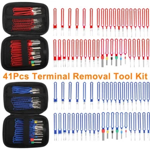 41Pcs Terminal Removal Tool Kit Electrical Wire Connector Pin Ejector Extractor - Picture 1 of 10