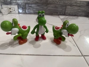 Lot Of 3 Super Mario Bros. #2 Yoshi McDonald's Happy Meal Toy 2017 - Picture 1 of 11