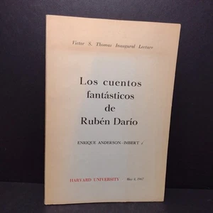 Los Cuentos Fantasticos De Ruben Dario, Enrique Anderson-Imbert - 1967 Paperback - Picture 1 of 14