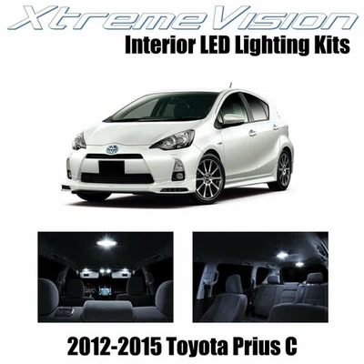 XtremeVision Interior LED for Toyota Prius C 2012-2015 (5 PCS) Pure White - Image 1 of 4