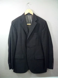 Polo Ralph Lauren Blue Label 2 pc.Suit 40R Virgin Wool Made In Italy Brown Check - Picture 1 of 21