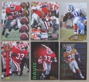 Terrell Davis 6 Karten Lot Georgia Bulldogs Denver Broncos NFL - Bild 1 von 2