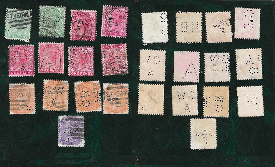 SA  Commercial  Perfins x 13 - Image 1 of 1