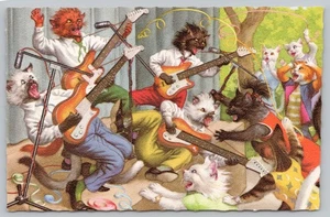 Hartung Cats - Mainzer - Rock n Roll Kittys - Anthropomorphic Dressed Animals pc - Picture 1 of 2