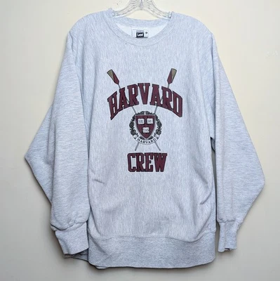 Гарвард экипажа гребли винтажный Lee Crewneck толстовка NCAA колледжа обратный большой - Изображение 1 из 4
