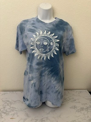 Camiseta Call Your Mother Tie Dye Manga Corta Para Mujer’s M Azul Sol Luna Top T1 Foto 1 de 4