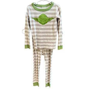 Hanna Andersson Yoda Star Wars Organic Cotton Long John Pajamas Size 110cm 5T - Picture 1 of 7