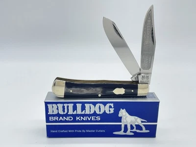 BULLDOG BRAND Solingen Alemanha Caçador de Chifre de Búfalo Genuíno com Caixa OMP - Imagem 1 de 4