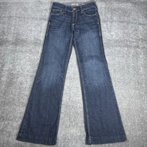 Ariat Real Trousers Women's 28L Blue Denim Perfect Rise Western Cowboy - Picture 1 of 8