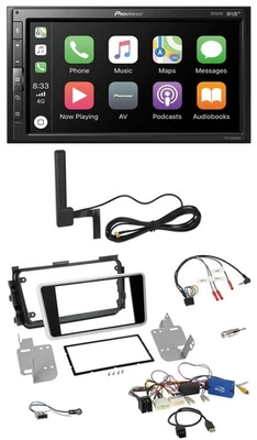 Pioneer USB 2DIN Bluetooth DAB Lenkrad Autoradio für Nissan Micra 17-20 Rückfahr - Bild 1 von 4