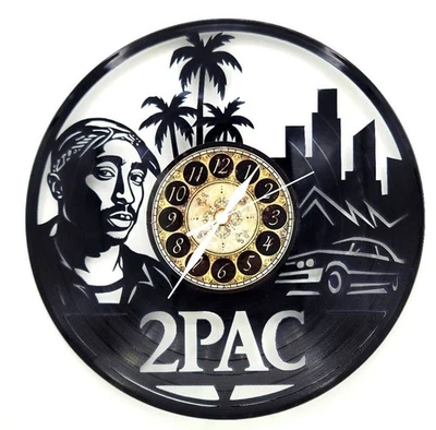 2PAC | Vinyl Record Clock | Unique Wall Music Art Gift | FREE SHIPPING - Image 1 of 2