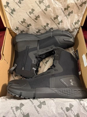 *Leggi* Under Armour Charged Valsetz Zip Nero Stivali Tattici Uomo Taglia 11,5 - Immagine 1 di 4