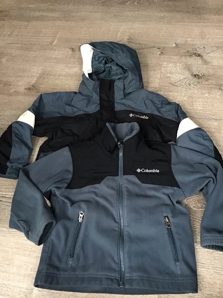 Columbia Boys Bugaboo Fleece Interchange 3 in 1 Jacket Size 4-5 4/5 Youth Kids - Image 1 of 4
