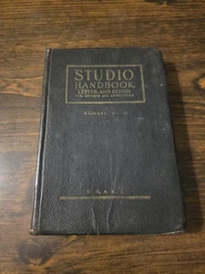 STUDIO HANDBOOK Letter & Design 1935 Samuel Welo Drake Co Graphic Arts Lettering - Foto 1 di 11