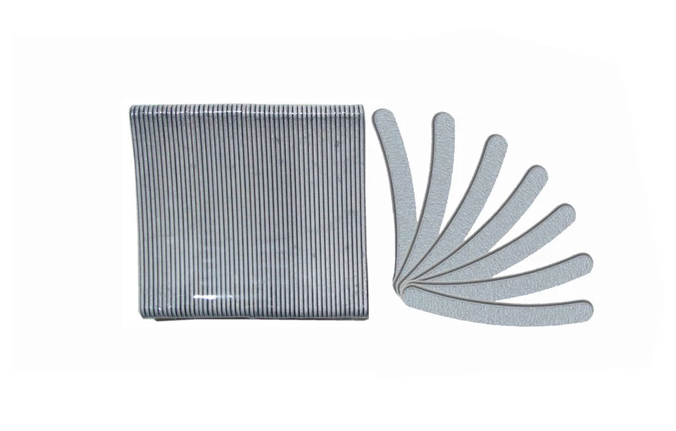 Стандартная зебра зернистость 100/100 изогнутый банан красоты спа салон маникюр пилки для ногтей - Изображение 1 из 1