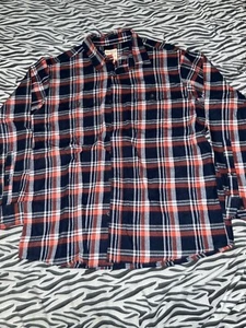 RedHead Brand Flannel Shirt Mens XL Plaid Casual Button-Down Long-Sleeve Cotton - Picture 1 of 3