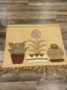 Vintage 1989 ICA Large Wall Tapestry BOHO Cactus Decor Hanging Art Don Freedman - Picture 1 of 15