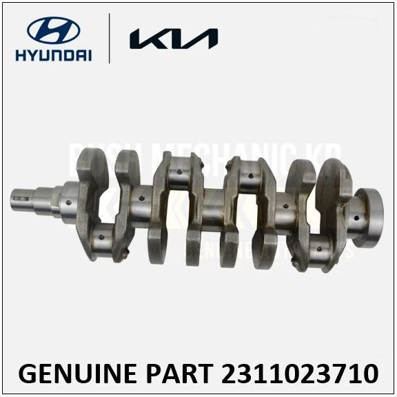 GENUINE OEM Hyundai Kia Crankshaft Assy 2311023710 Elantra Tiburon Tucson Soul - Image 1 of 1