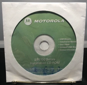 Motorola SURFboard Cable Modem SB5100 Series Installation CD-ROM New Unopened - Picture 1 of 4