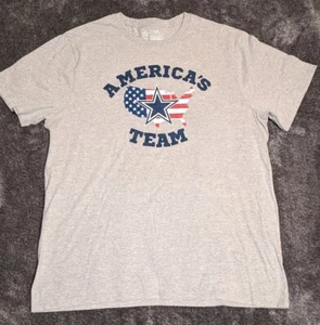 Dallas Cowboys Shirt Adult XL Gray Short Sleeve America's Team NFL Mens - Picture 1 of 3