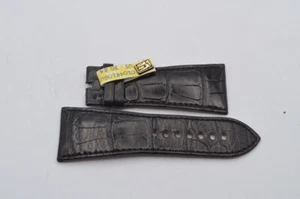 Cartier Leather Bracelet 29Mm Buckle 22Mm New 29-22 Black 3 New Tank Divan - Picture 1 of 2