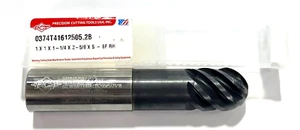 PCT 1" Carbide Ball Nose End Mill TiAlCN Coating 6FL with Neck Relief USA Made - Picture 1 of 1