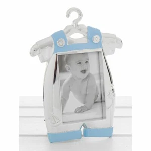 Silver Blue Baby Romper Frame - Picture 1 of 1