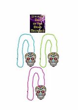 3 Assorted Day of the Dead Halloween Necklace