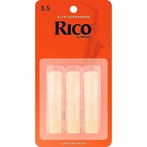 Paquete de 3 cañas de saxofón alto Rico Strength 3,5 RJA0335 saxo - Imagen 1 de 19