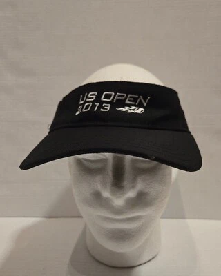 2013 US OPEN Campeonato de Tenis de Nueva York Negro VISOR Gorra Gorra Aguja Americana  Foto 1 de 3