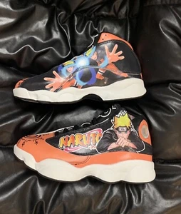 Naruto anime Shoes Costume Uzemaki Artwork Sneaker Street ware EUR45/US12M - Picture 1 of 12