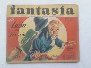 FANTASIA #341 - EL LEÓN DE FRANCIA - ORIG. COMIC IN SPANISH - ARGENTINA - Picture 1 of 5