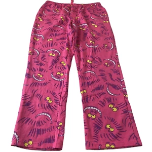 Pantaloni da salotto Disney The Cheshire Cat Alice nel paese delle meraviglie per adulti taglia L nuovi rosa - Foto 1 di 14