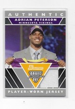 2007 BOWMAN DRAFT SELECTION JERSEY  ROOKIE Adrian Peterson  #DJ-AP Vikings