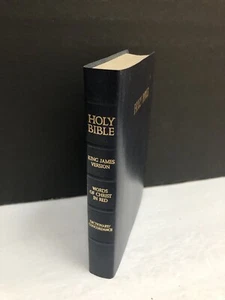 Holy Bible KJV Nelson 1984 Words of Christ in Red Dictionary Concordance - Picture 1 of 10