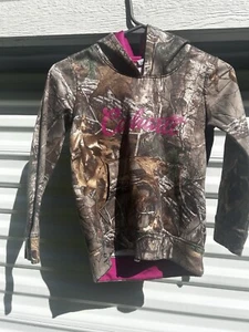 Girls Carhartt Hoodie Camo Sz XS Preowned - Picture 1 of 5
