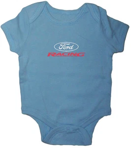 Ford Racing Shirt Ford Baby T-Shirt Einteiler Ford Strampler Body Newborn Druckknopfanzug - Bild 1 von 1