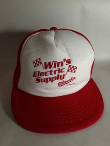 Win's Electric Supply Milwaukee Power Tools Hat Snap Back Lightly Used FREE SHIP - Picture 1 of 6